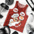 Tonga Men's Tank Top - Coconut Dishes Red - Polynesian Pride