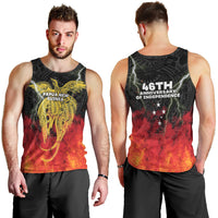 Papua New Guinea Men Tank Top Independence Day Special Style LT16 Black - Polynesian Pride