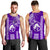 Hawaii High School- Pearl City Men Tank Top Mix Kakau LT6 Purple - Polynesian Pride