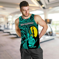 New Caledonia Men's Tank Top Turquoise Color LT6 - Polynesian Pride