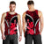 Wallis and Futuna Men Tank Top Polynesian Style Red Color LT6 - Polynesian Pride