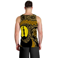 New Caledonia Men's Tank Top Gold Color LT6 - Polynesian Pride