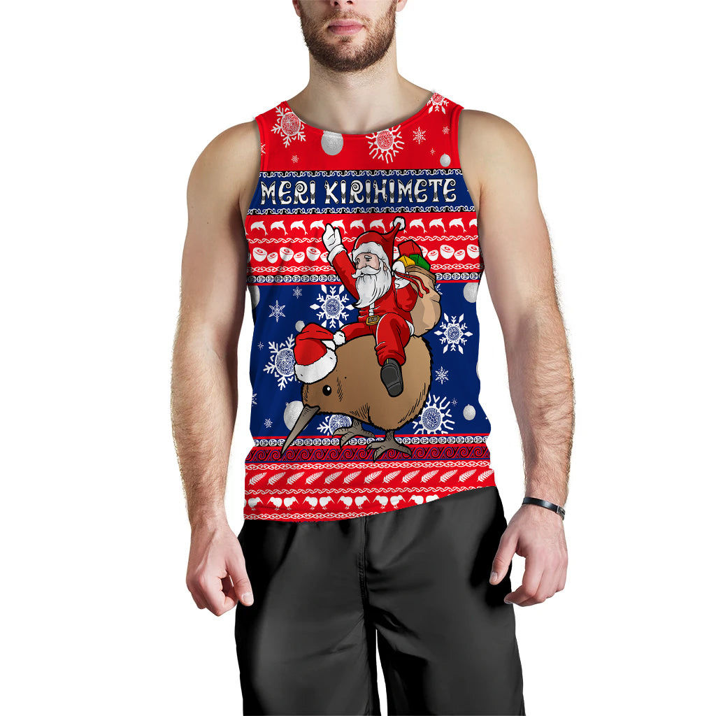 (Custom Personalised) New Zealand Maori Meri Kirihimete Men Tank Top - LT2 - Polynesian Pride