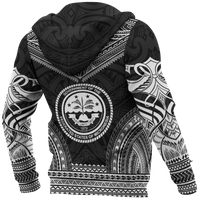 Micronesia Polynesian Chief Hoodie Black Version - Polynesian Pride