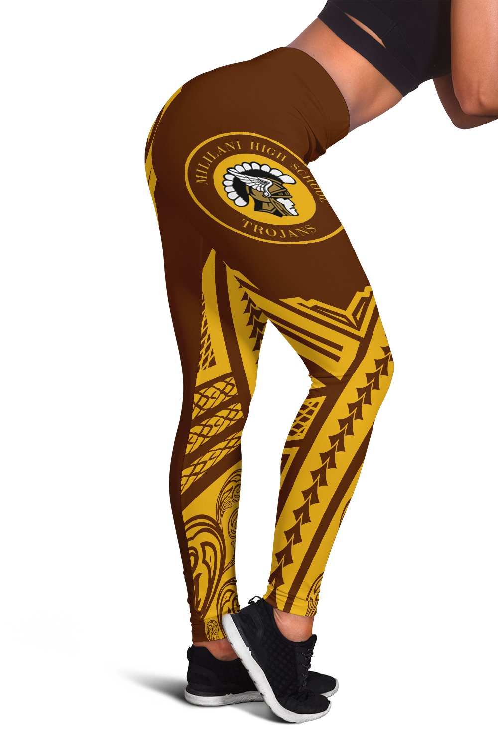 Hawaii - Mililani High Leggings - AH Brown - Polynesian Pride