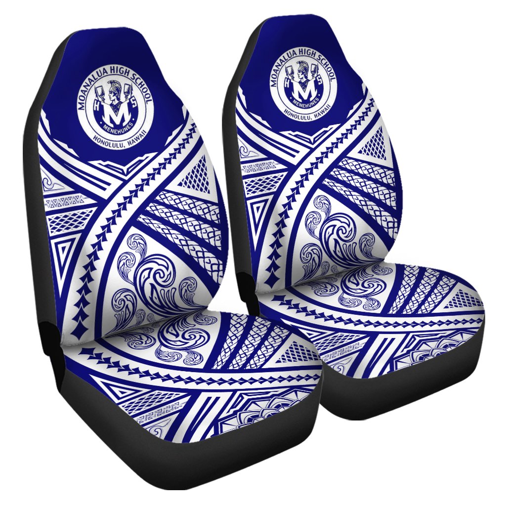 Hawaii Car Seat Cover - Moanalua High Car Seat Cover - AH Universal Fit Blue - Polynesian Pride