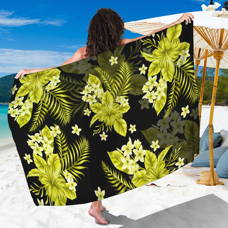 Hawaii Summer Colorful Sarong Yellow LT6 One Size Yellow - Polynesian Pride