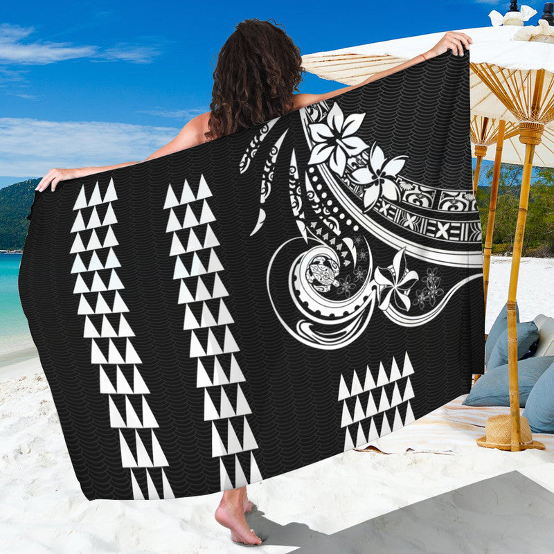 Kakau Hawaiian Polynesian Sarong Black LT6 One Size Black - Polynesian Pride