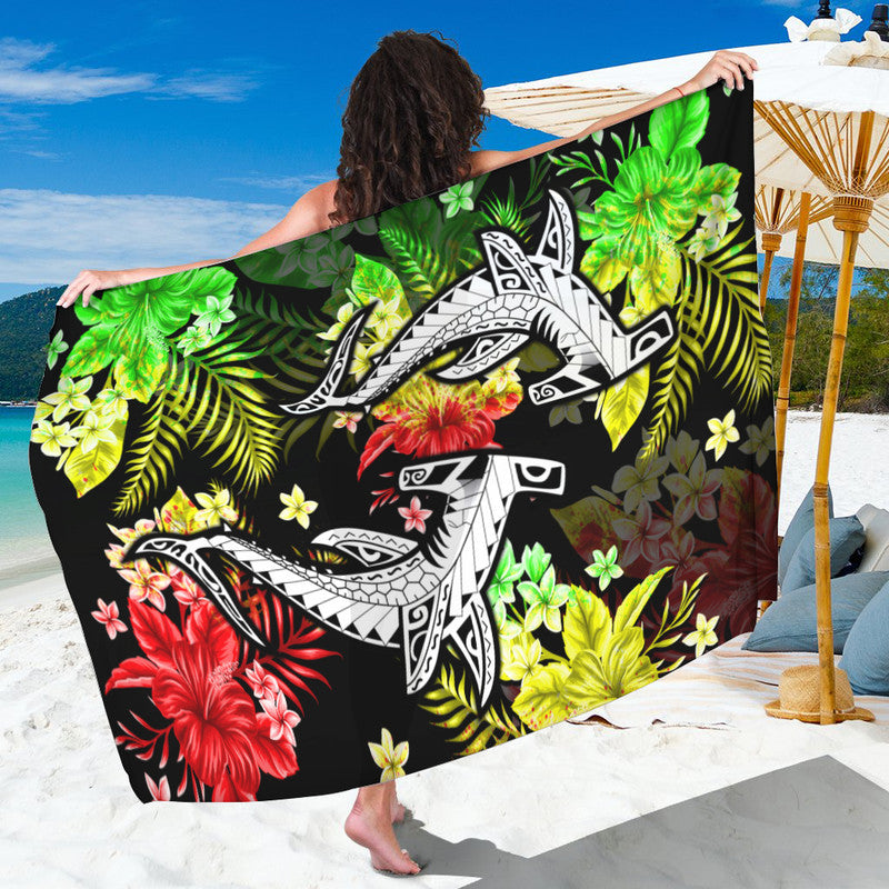 Hawaii Summer Colorful Shark Sarong Reggage LT6 One Size Reggage - Polynesian Pride