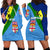 (Custom Personalised) Vanuatu Malampa And Fiji Day Hoodie Dress Simple Style LT8 Blue - Polynesian Pride