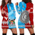 Tonga Ngatu And Fiji Tapa Hoodie Dress Together LT8 Blue - Polynesian Pride