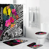 New Caledonia Bathroom Set Polynesian With Hibiscus No.3 LT6 White - Polynesian Pride