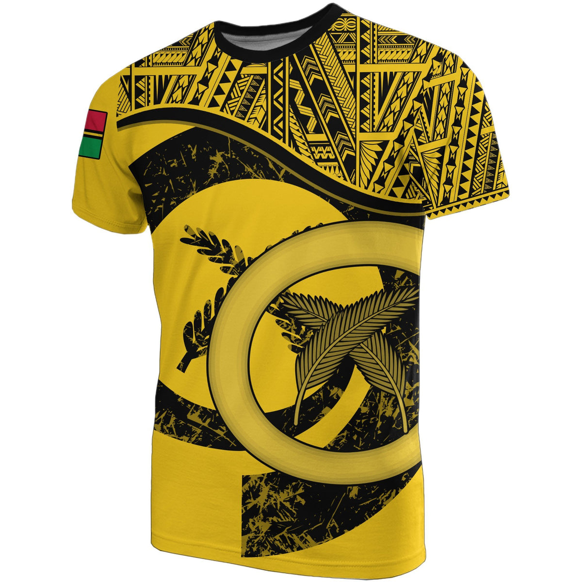 Vanuatu T Shirt Vanuatuan Flag Yellow A02 Unisex Yellow - Polynesian Pride