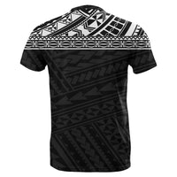 Polynesian All Over Custom T Shirt Polynesian Tattoo Style Black - Polynesian Pride