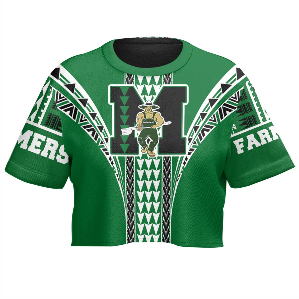 Hawaii - Molokai High All - over Print Crop Top T-shirt AH - Polynesian Pride