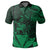 Hawaiian King Kanaka Map Polynesian Molokai Polo Shirt Green Hala Style - Polynesian Pride