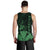 Hawaiian King Kanaka Map Polynesian Molokai Men's Tank Top - Green - Hala Style - AH - Polynesian Pride