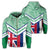 Hawaii Flag Molokai Hoodie Zip Mit Style Unisex Green - Polynesian Pride