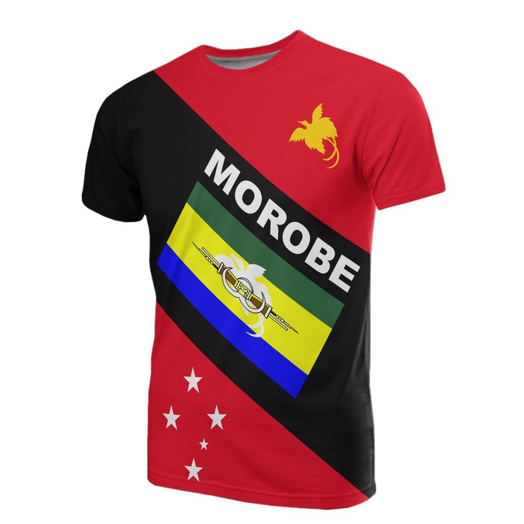 Papua New Guinea T Shirt PNG Flag Morobe Province Flag Unisex Red - Polynesian Pride