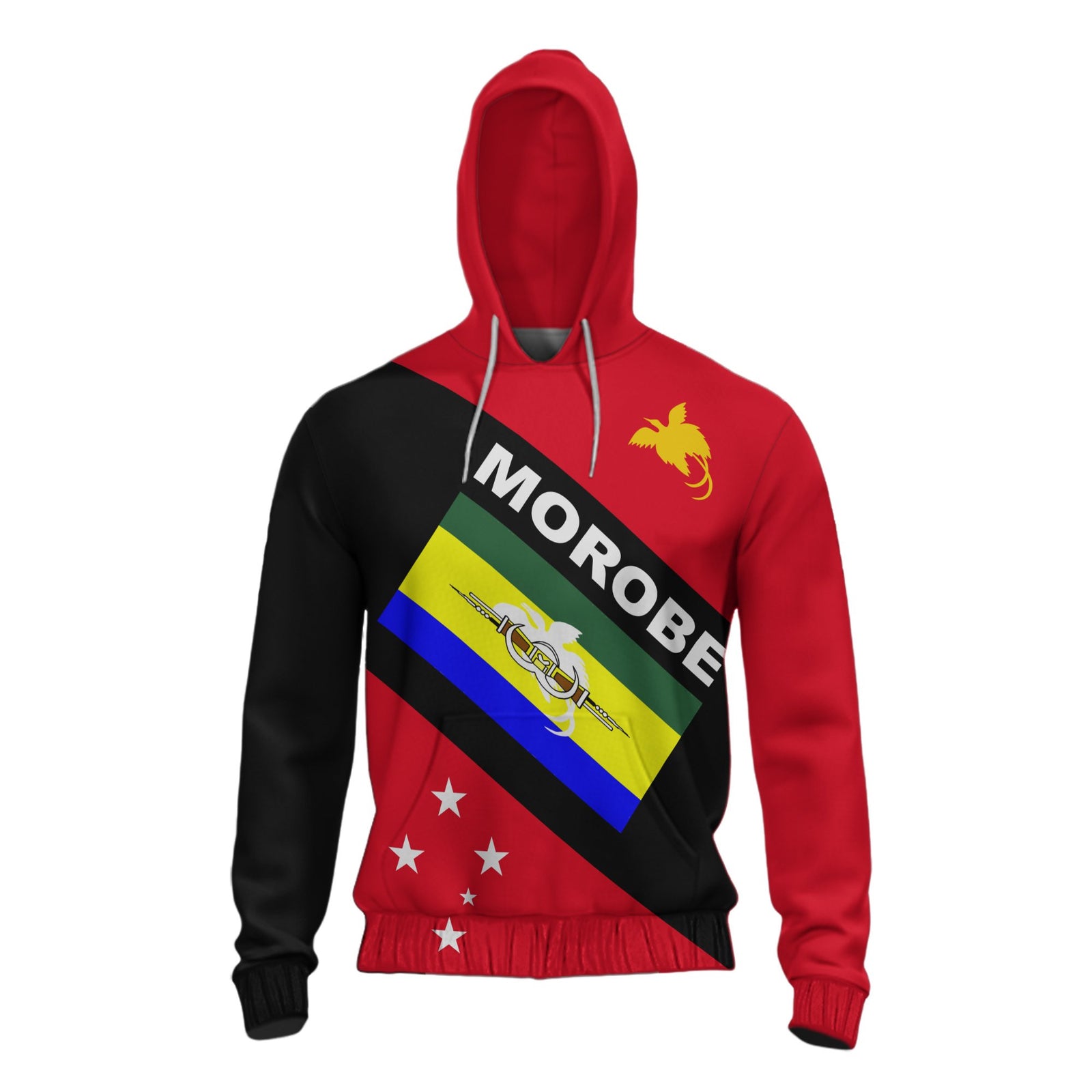 Papua New Guinea Hoodie Morobe Province Unisex Red - Polynesian Pride