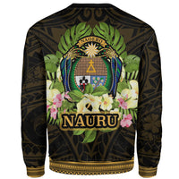 Nauru Sweatshirt - Polynesian Gold Patterns Collection - Polynesian Pride