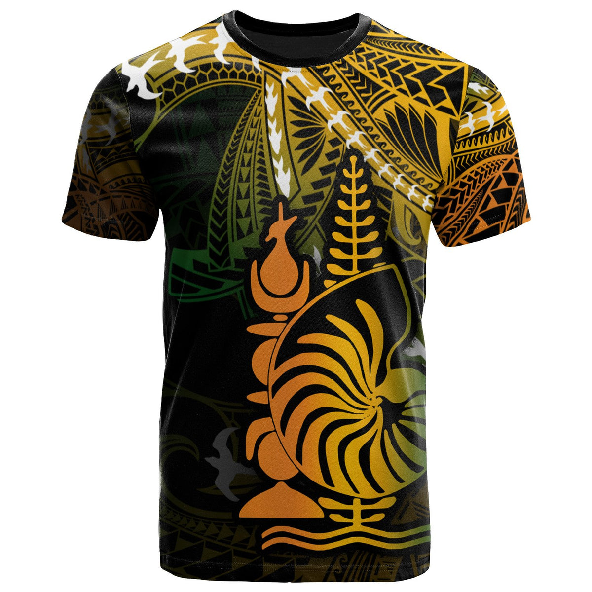 New Caledonia T Shirt Life Style Unisex Black - Polynesian Pride