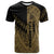 New Caledonia T Shirt Gold Color Symmetry Style Unisex Black - Polynesian Pride