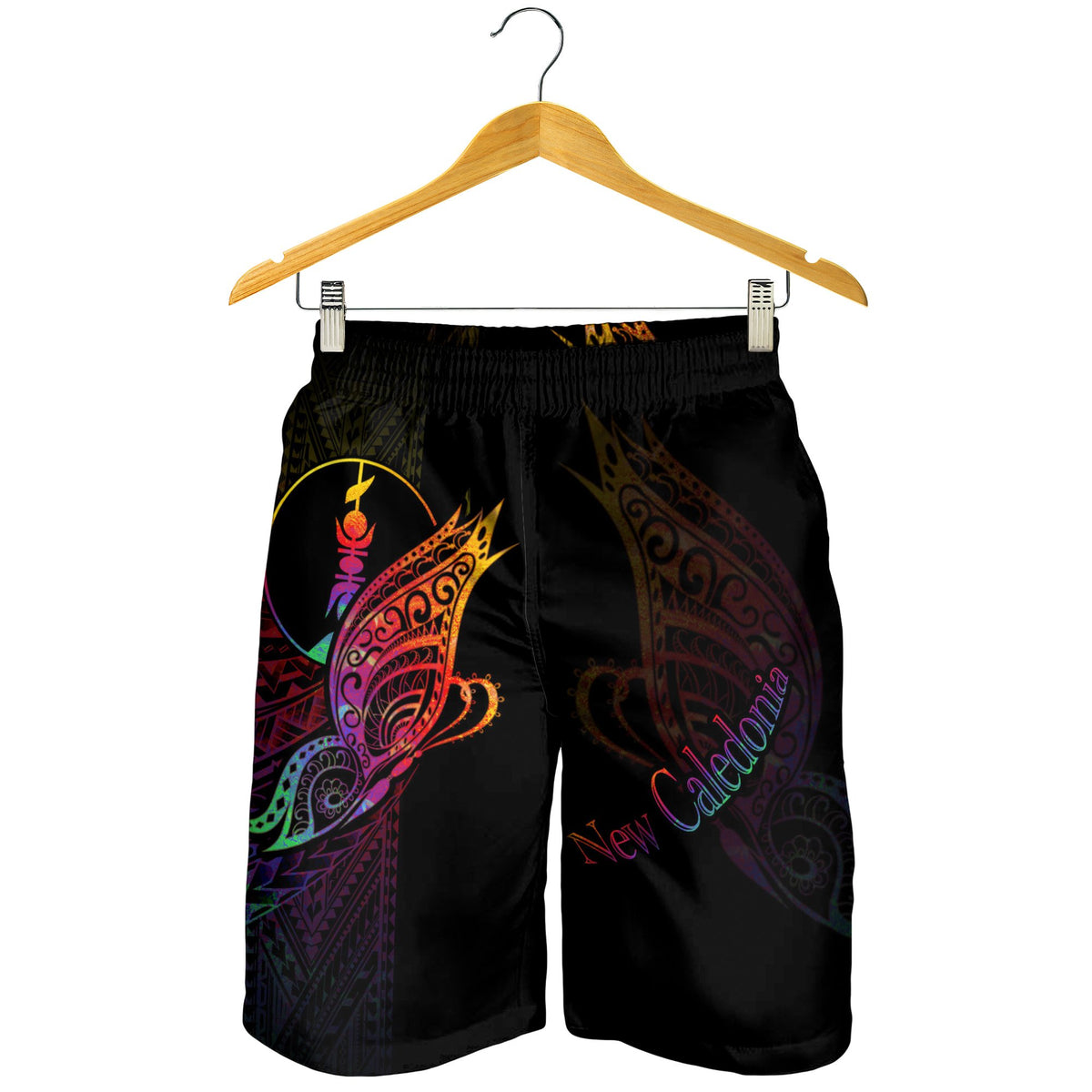 New Caledonia Men's Shorts - Butterfly Polynesian Style - Polynesian Pride