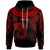 Niue Hoodie Unique Serrated Texture Red Unisex Red - Polynesian Pride