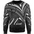 Niue Sweatshirt - Cross Style White Color Unisex Black - Polynesian Pride