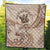 Niue Premium Quilt - Hibiscus Flowers Vintage Style - Polynesian Pride