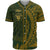 Niue Baseball Shirt - Green Wings Style Unisex Gold - Polynesian Pride