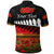 Custom New Zealand Maori ANZAC Polo Shirt Poppy Vibes Black LT8 - Polynesian Pride