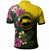 Hawaii Custom Polo Shirt Nanakuli High and Intermediate School Hawaiian Tropical Flowers LT10 - Polynesian Pride