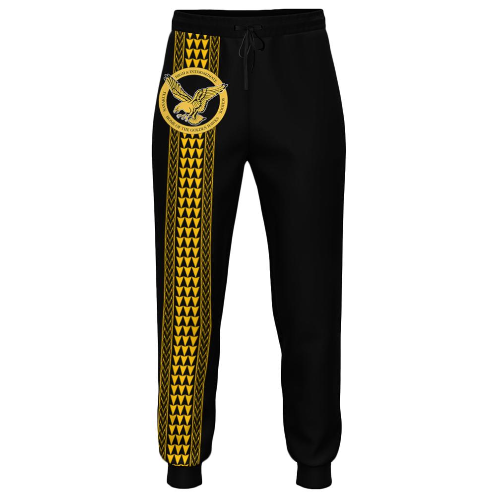 Hawaii - Nanakuli High Joggers Pant AH Unisex Black - Polynesian Pride