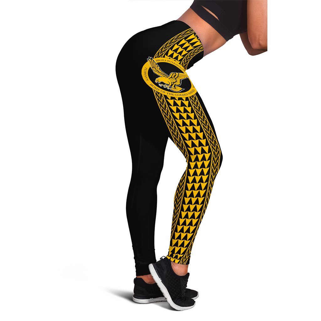 Hawaii - Nanakuli High Women's Leggings - AH Black - Polynesian Pride