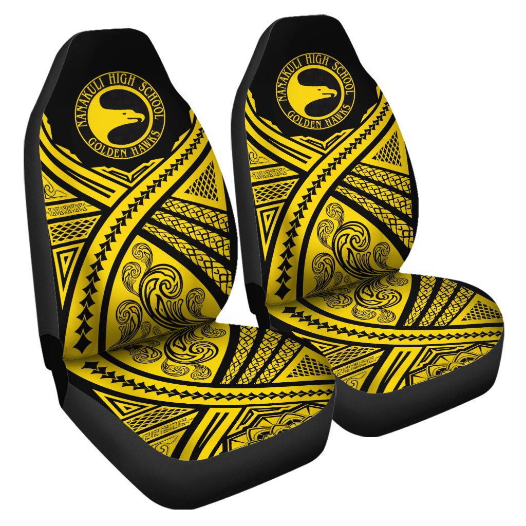 Hawaii Car Seat Cover - Nanakuli High Car Seat Cover - AH Universal Fit Black - Polynesian Pride