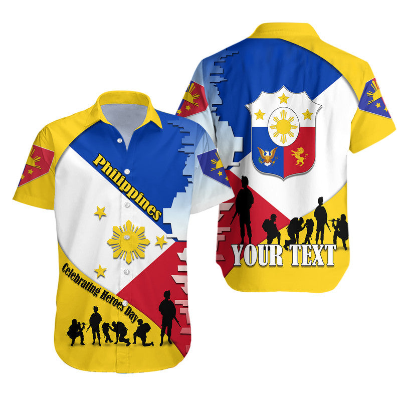 (Custom Personalised) Philippines Hawaiian Shirt Celebrating Heroes Day LT9 Unisex Yellow - Polynesian Pride