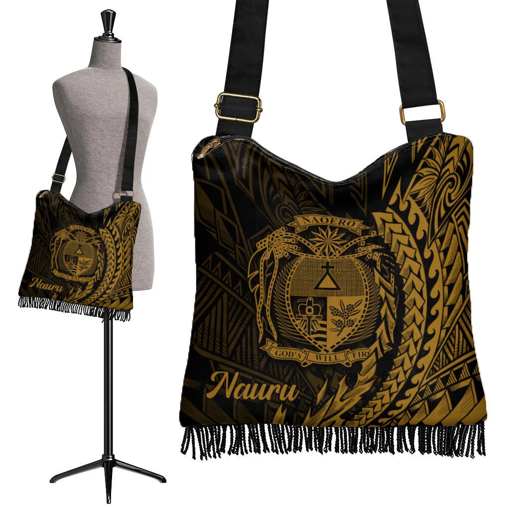 Nauru Boho Handbag - Wings Style One Size Boho Handbag Black - Polynesian Pride