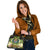 Nauru Shoulder Handbag - Polynesian Gold Patterns Collection - Polynesian Pride