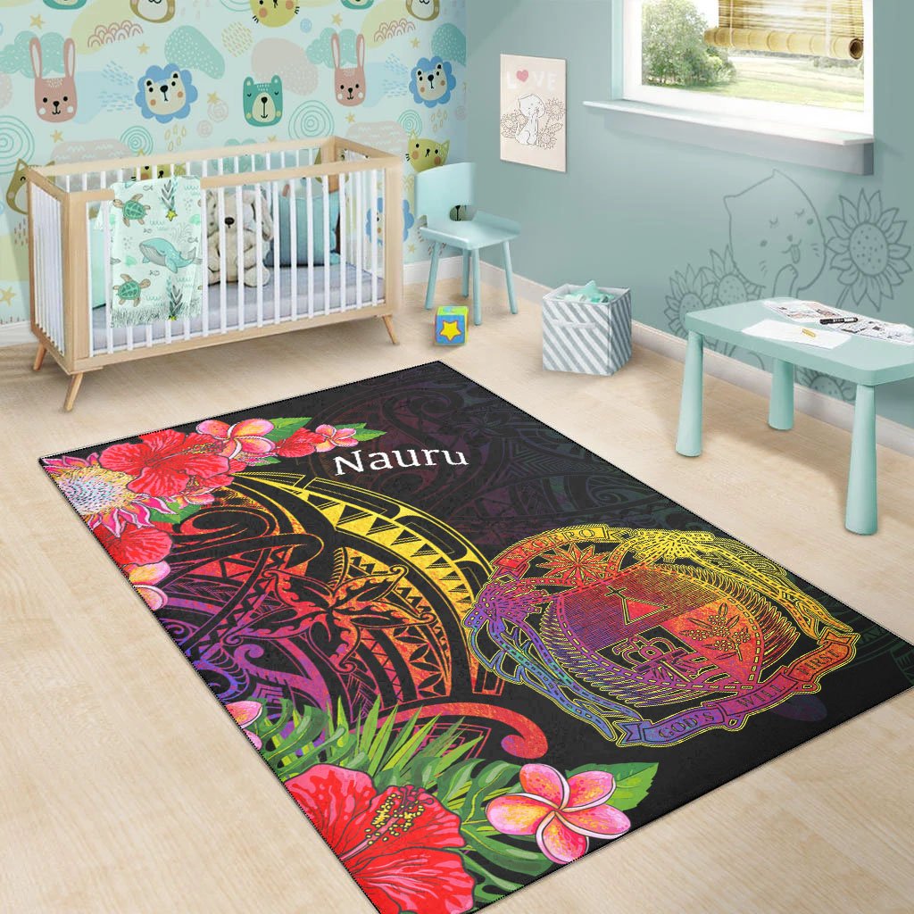 Nauru Area Rug - Tropical Hippie Style - Polynesian Pride