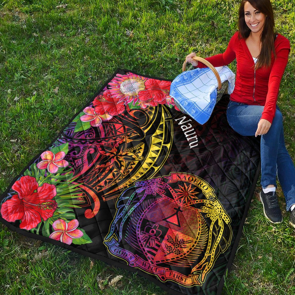 Nauru Premium Quilt - Tropical Hippie Style - Polynesian Pride