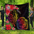 Nauru Premium Quilt - Tropical Hippie Style Black - Polynesian Pride