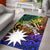 Nauru Custom Personalised Area Rug - Rainbow Polynesian Pattern Rainbow - Polynesian Pride