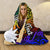 Nauru Custom Personalised Hooded Blanket - Rainbow Polynesian Pattern - Polynesian Pride