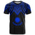 Nauru Custom T Shirt Polynesian Armor Style Blue Unisex Blue - Polynesian Pride