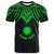 Nauru Custom T Shirt Polynesian Armor Style Green Unisex Art - Polynesian Pride