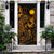 Nauru Door Cover Turtle Hibiscus Gold - Polynesian Pride