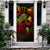 Nauru Door Cover Turtle Hibiscus Reggae - Polynesian Pride