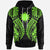 Nauru Hoodie Polynesian Lion Head Green Style Unisex Green - Polynesian Pride